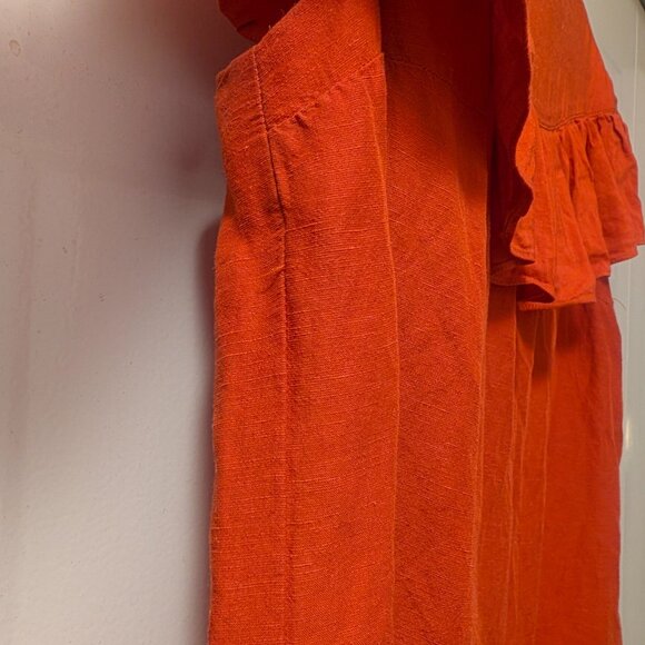 Orange Ruffle Top - Picture 3 of 7